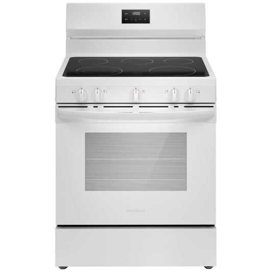 Frigidaire 30 Inch Electric Range with Quick Boil, White - FCRE305CBW