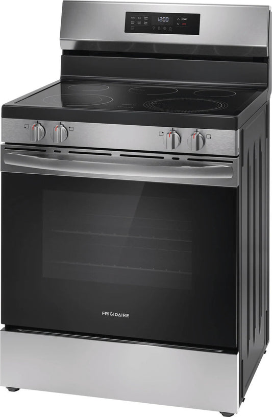 FRIGIDAIRE 30 IN 5.3 CU FT. ELECTRIC FREESTANDING RANGE WITH EVENTEMP COOKTOP - FCRE306CAS