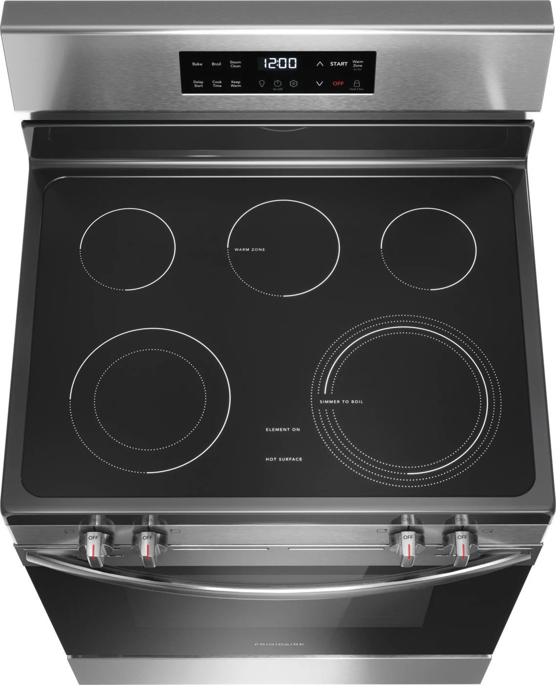 FRIGIDAIRE 30 IN 5.3 CU FT. ELECTRIC FREESTANDING RANGE WITH EVENTEMP COOKTOP - FCRE306CAS