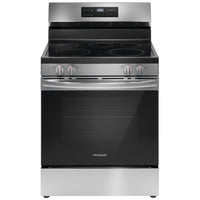 Frigidaire 30 Inch Electric Range with EvenTemp Cooktop and Steam Clean, Stainless Steel - FCRE306CAS