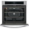 Frigidaire 30 Inch Single Electric Wall Oven with Convection, Stainless Steel - FCWS3027AS