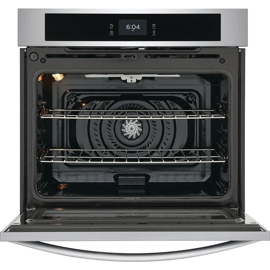 Frigidaire 30 Inch Single Electric Wall Oven with Convection, Stainless Steel - FCWS3027AS