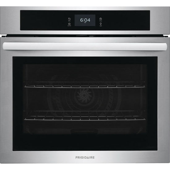 Frigidaire 30 Inch Single Electric Wall Oven with Convection, Stainless Steel - FCWS3027AS