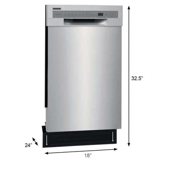 Frigidaire 18 in. Front Control Built-In Dishwasher, Stainless Steel - FFBD1831US