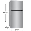 Frigidaire 14 cu. ft. Top Freezer Refrigerator, Stainless Look - FFHT1425VV