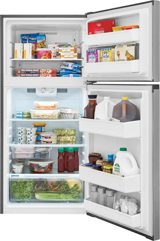 Frigidaire 14 cu. ft. Top Freezer Refrigerator, Stainless Look - FFHT1425VV