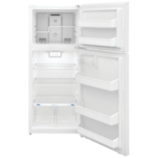 Frigidaire 28 Inch Top Freezer Refrigerator, 17.6 cu. ft., White - FFHT1822UW