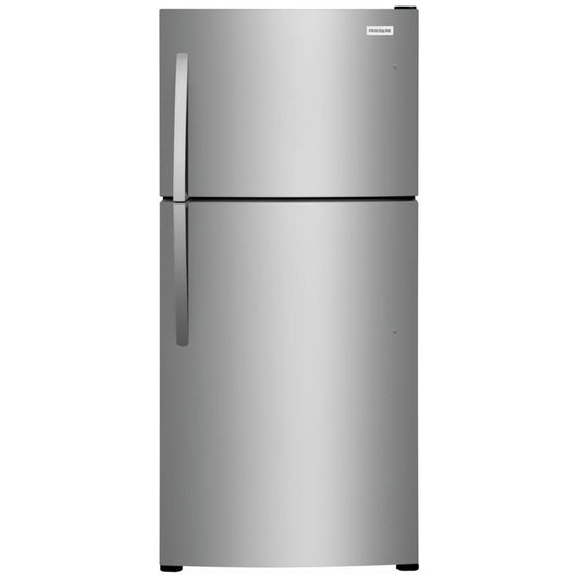 Frigidaire 30 Inch Top Freezer Refrigerator, 20 cu. ft., Stainless Steel - FFHT2022AS