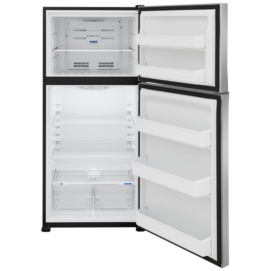 Frigidaire 30 Inch Top Freezer Refrigerator, 20 cu. ft., Stainless Steel - FFHT2022AS