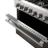Forno Galiano 36 Inch Dual Fuel Range, Stainless Steel, 6 Burners, 5.36 cu. ft. - FFSGS6156-36