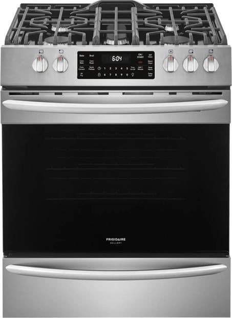 Frigidaire Gallery 30" Front Control Gas Range with Air Fry - FGGH3047VF