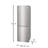 Frigidaire 12 cu. ft. Bottom Freezer Refrigerator, Fingerprint-Resistant Stainless Look - FRBG1224AV