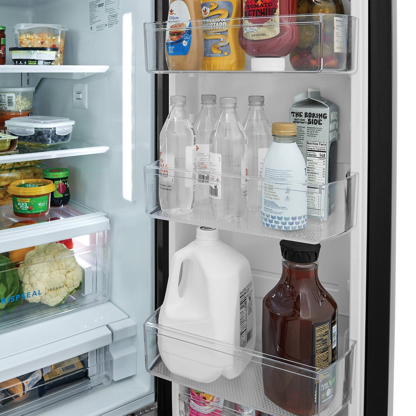 FRIGIDAIRE 36 IN. 27.8 CU.FT. BLACK STAINLESS STEEL FRENCH DOOR REFRIGERATOR WITH ICE AND WATER DISP - FRFS2823AD