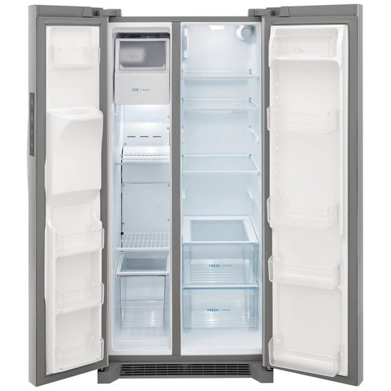 Frigidaire 33 Inch Side-by-Side Refrigerator, 22.3 Cu. Ft., Stainless Steel - FRSS2323AS