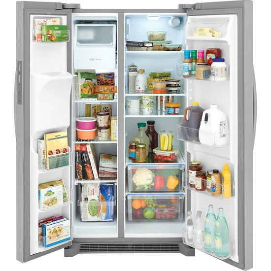 Frigidaire 36 Inch Side-by-Side Refrigerator, 25.6 cu. ft., Stainless Steel - FRSS2623AS