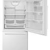 Maytag 30 Inch Bottom Freezer Refrigerator with 18.6 Cu. Ft. Capacity, White - MBB1957FEW