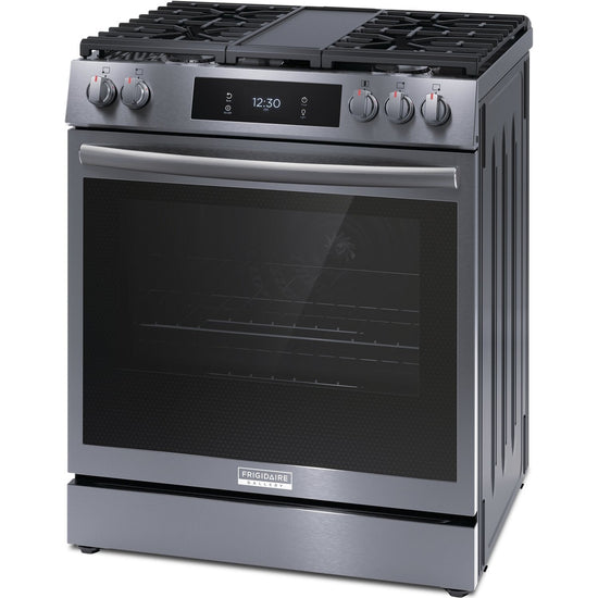Frigidaire Gallery 30 Inch Front-Control Gas Range - GCFG3060BD