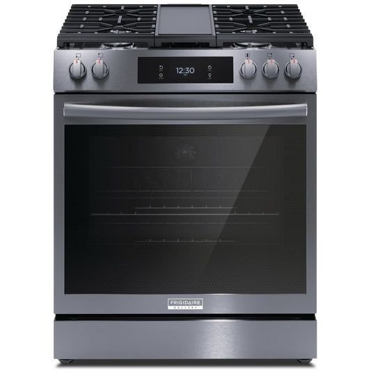 Frigidaire Gallery 30 Inch Front-Control Gas Range - GCFG3060BD