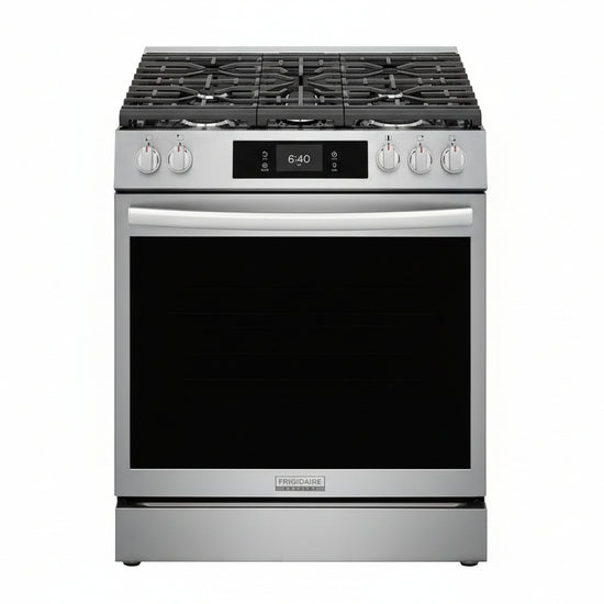 Frigidaire Gallery 30 Inch Gas Range with Stone-Baked Pizza, Stainless Steel - GCFG3070BF