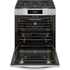 Frigidaire Gallery 30 Inch Gas Range with Stone-Baked Pizza, Stainless Steel - GCFG3070BF