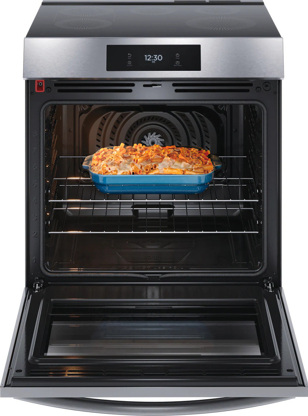 FRIGIDAIRE GALLERY 30-INCH SLIDE-IN INDUCTION RANGE WITH TOTAL CONVECTION STEAM AND SELF CLEAN IN SMUDGE-PROOF STAINLESS - GCFI306CBF