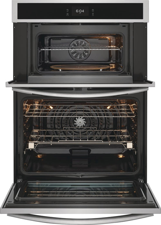 Frigidaire Gallery 30 Inch Electric Wall Oven and Microwave Combination with Stone-Baked Pizza - GCWM3070AF