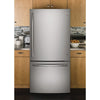 GE 30 Inch Bottom Freezer Refrigerator, 20.9 cu. ft., Stainless Steel - GDE21DYRKFS