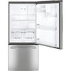 GE 30 Inch Bottom Freezer Refrigerator, 20.9 cu. ft., Stainless Steel - GDE21DYRKFS
