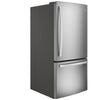 GE 33 Inch Bottom Freezer Refrigerator, Stainless Steel - GDE25EYKFS