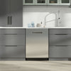 GE Profile 24 Inch Top Control Dishwasher with Auto Open Dry, Stainless Steel - PBT700SSVFS