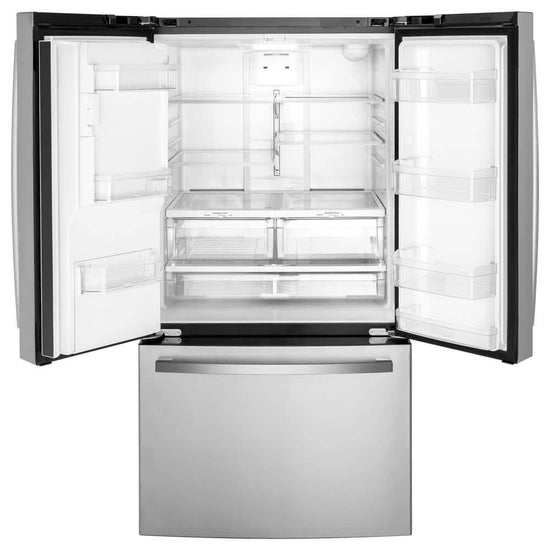 GE 25.6 cu. ft. French Door Refrigerator, Fingerprint Resistant Stainless Steel - GFE26JYMFS