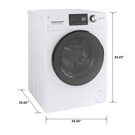 GE 2.4 cu. ft. Ventless All-in-One Washer Dryer Combo, White - GFQ14ESSNWW