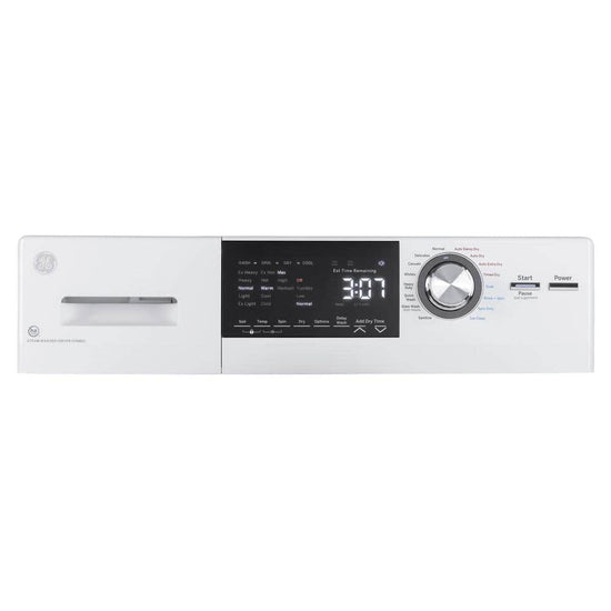 GE 2.4 cu. ft. Ventless All-in-One Washer Dryer Combo, White - GFQ14ESSNWW