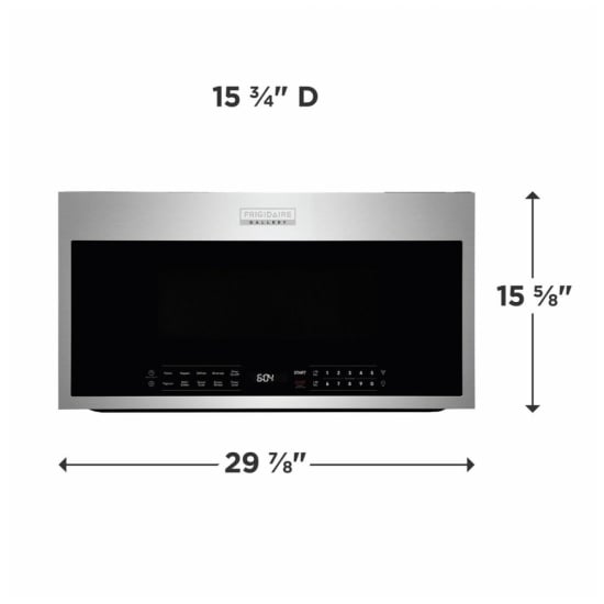 Frigidaire 30 in. Over-the-Range Microwave with 1.9 cu. ft. Capacity, Stainless Steel - GMOS1964AF