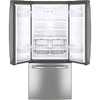 GE 30 Inch French Door Refrigerator with 20.8 cu. ft. Capacity, Stainless Steel - GNE21DYRKFS
