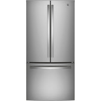 GE 33 Inch French Door Refrigerator with 24.7 Cu. Ft. Capacity, Stainless Steel - GNE25JYKFS