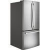 GE 33 Inch French Door Refrigerator with 24.7 Cu. Ft. Capacity, Stainless Steel - GNE25JYKFS