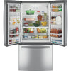 GE 33 Inch French Door Refrigerator with 24.7 Cu. Ft. Capacity, Stainless Steel - GNE25JYKFS