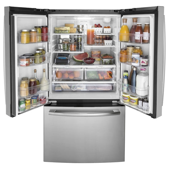 GE 27 cu. ft. French Door Refrigerator, Fingerprint Resistant Stainless - GNE27JYMFS