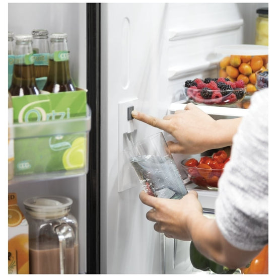GE 36 Inch French Door Refrigerator, 27 cu. ft., Stainless Steel - GNE27JYMFS