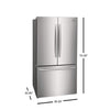 Frigidaire Gallery 36 Inch French Door Refrigerator with 23.3 cu. ft. Capacity, Stainless Steel - GRFG2353AF