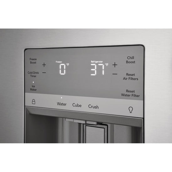 Frigidaire Gallery 36 Inch French Door Refrigerator, 27.8 cu. ft., Stainless Steel - GRFS2853AF