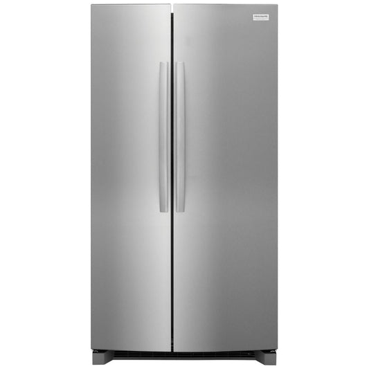 Frigidaire 36 Inch Side-by-Side Refrigerator, 26 Cu. Ft., Stainless Steel - GRSN2620AF