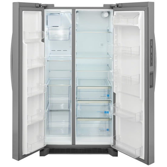 Frigidaire 36 Inch Side-by-Side Refrigerator, 26 cu. ft., Stainless Steel - GRSN2620AF