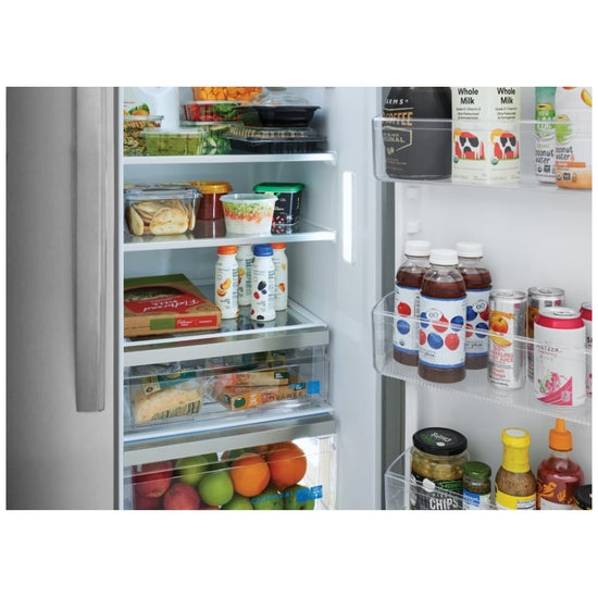 Frigidaire 36 Inch Side-by-Side Refrigerator, 26 cu. ft., Stainless Steel - GRSN2620AF
