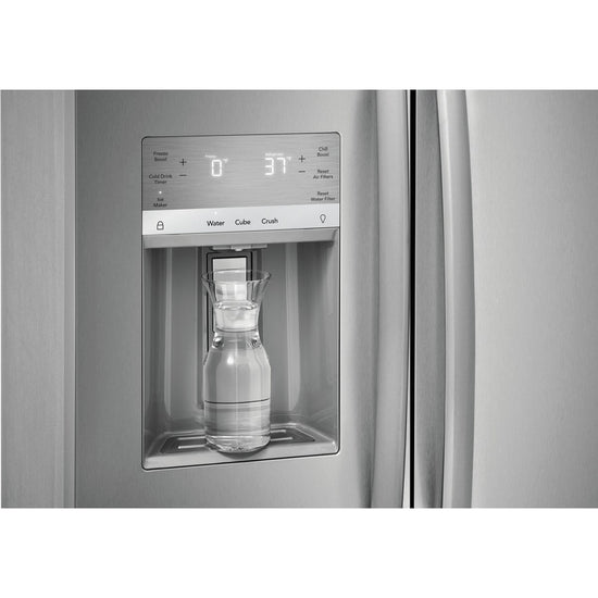 Frigidaire Gallery 36 Inch Side-by-Side Refrigerator, 25.6 cu. ft., Stainless Steel - GRSS2652AF