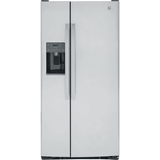 GE 23.0 cu. ft. Side-by-Side Refrigerator, Fingerprint Resistant Stainless Steel - GSS23GYPFS