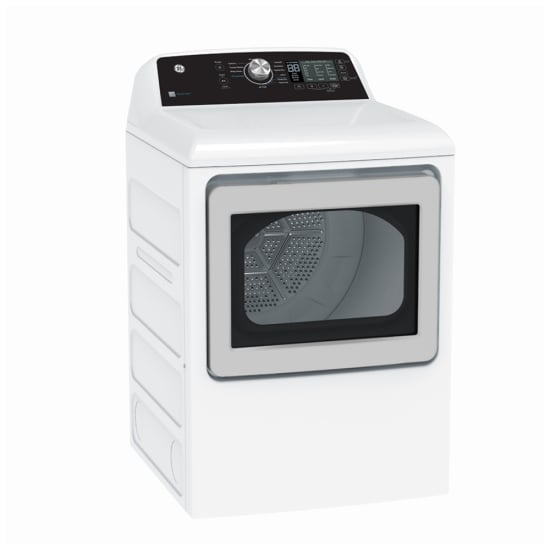 GE 7.4 cu. ft. Top Load Gas Dryer with SaniFresh Cycle, White - GTD68GBMRWS