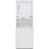 GE 27 Inch Unitized Washer 4.4 cu. ft. and Dryer 5.9 cu. ft., White - GUD27ESMMWW