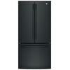 GE 33 Inch French Door Refrigerator, Counter Depth, Black - GWE19JGLBB